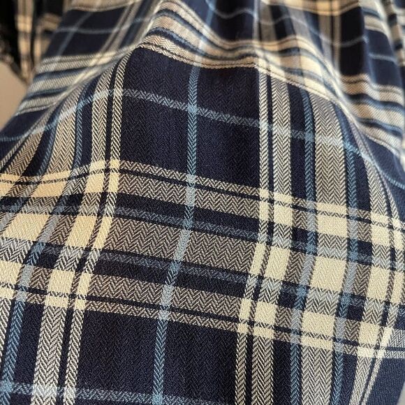 Westport Embroidered Plaid Long Sleeve Dress | SZ M - Picture 5 of 11